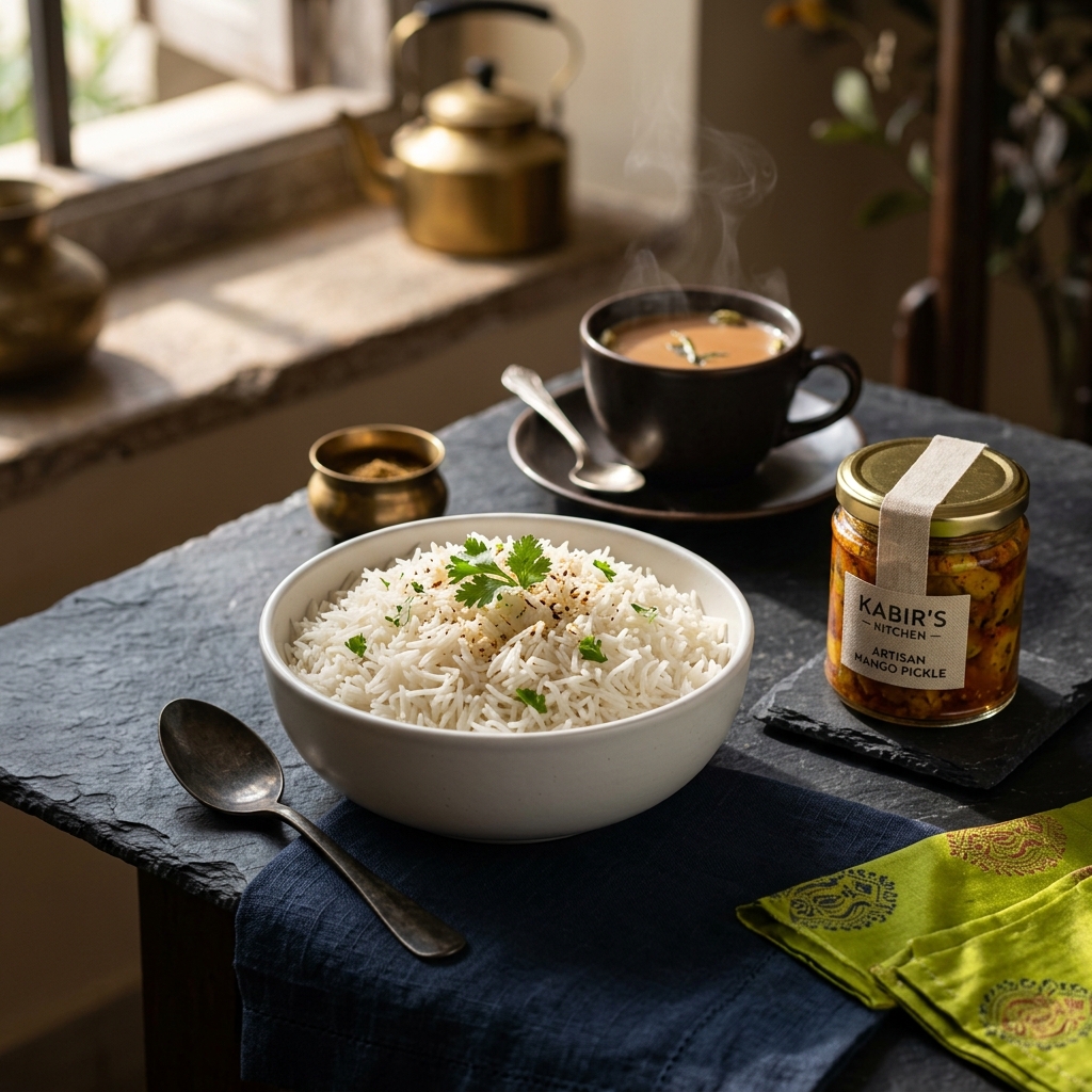 Premium Indian Gourmet Staples - Tea, Rice, and Artisan Pickles